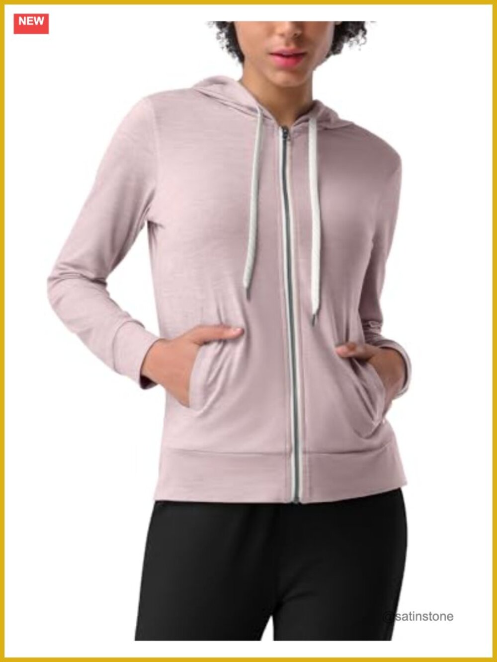 Women's Zip Up Hoodie Lightweight Athletic Gym Workout Jacket Full Zip
